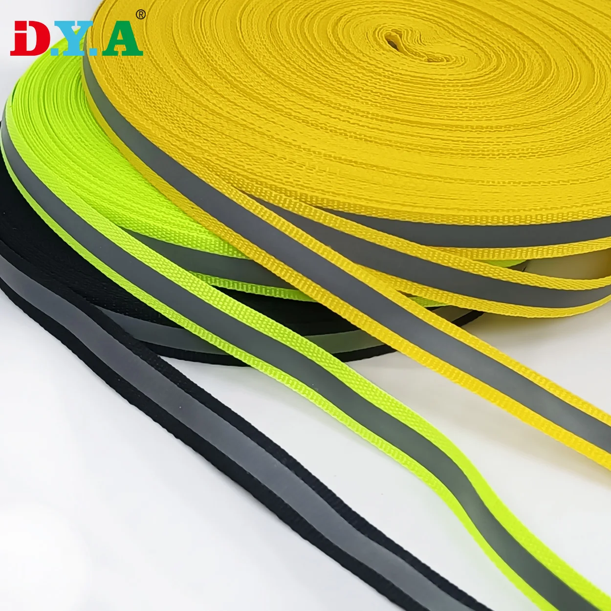 Custom High Quality Polyester Reflective Tape 10mm Reflective Printed Webbing for Clothing