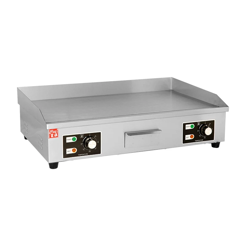 Fuqi Durable 4400w Stainless Steel Custom Electric Griddle Perfect For High-volume Cooking In Restaurants And Cafes