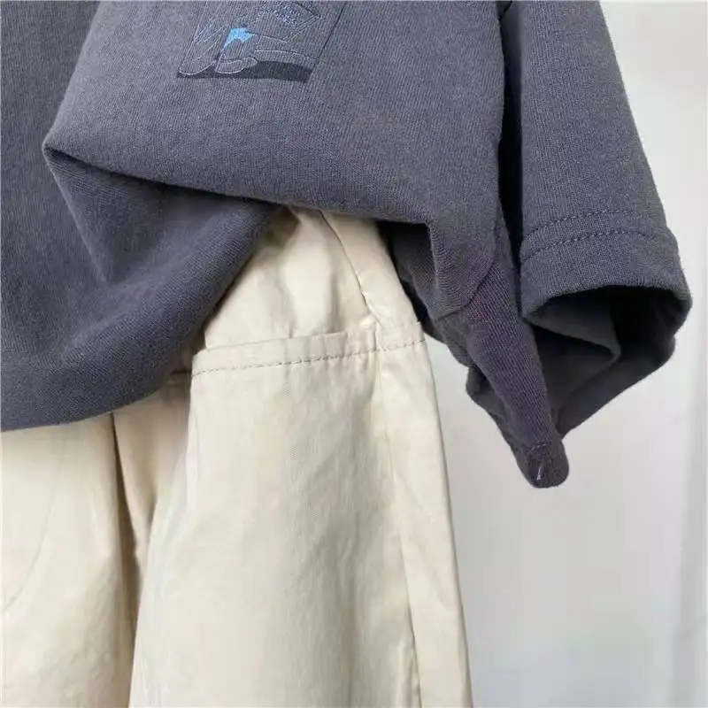 Soft cotton casual kids tops summer cartoon toddler kids t shirts