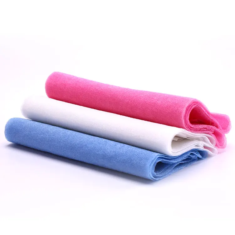 Polyester Body Wash Cloth Skin Exfoliating Bath  Rubbing Wash Towel