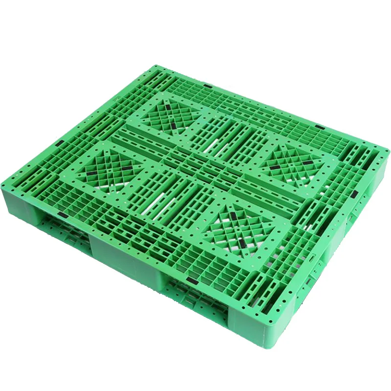Wholesale OEM Industrial Heavy Duty Steel Reinforced Warehouse Storage Four Way Entry Durable HDPE Euro Plastic Pallet