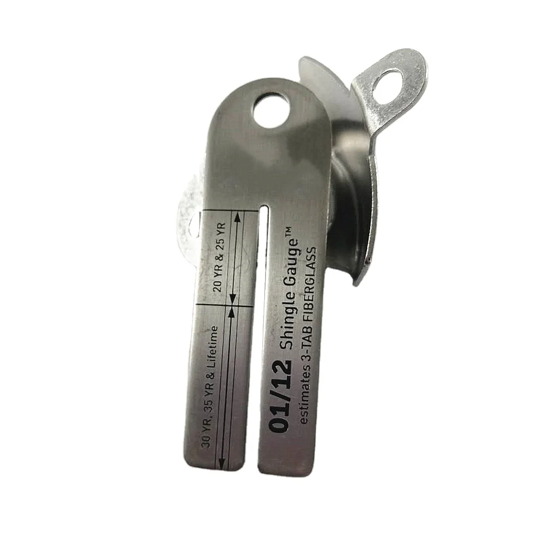 New Custom Bespoke Silver Tool Factory Hot Sales Stainless Steel Measuring Tools Shingle Gauge