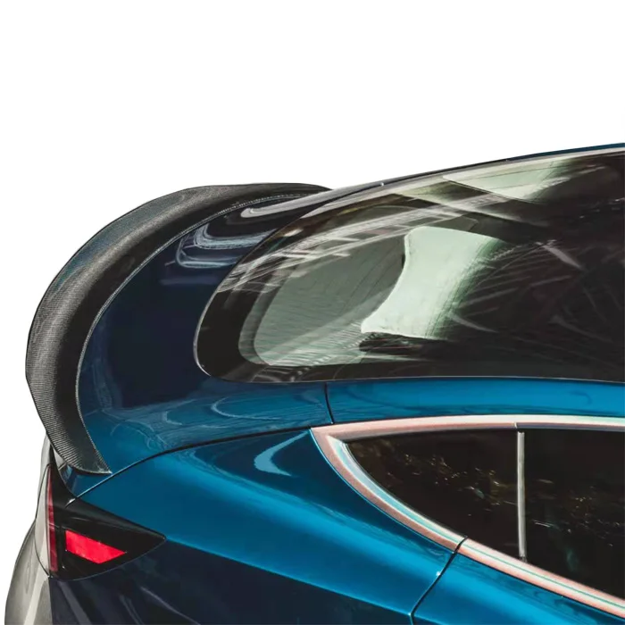 Carbon fiber body kit for Tesla model 3 in CMST style front lip rear diffuser side skirts and trunk spoiler auto tuning parts