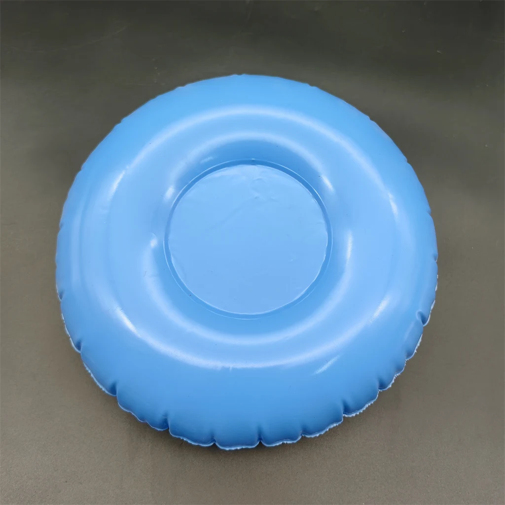 Hot selling blue donut wholesale new cheap custom summer party bucket floating inflatable beer cup drink holder tray for pool