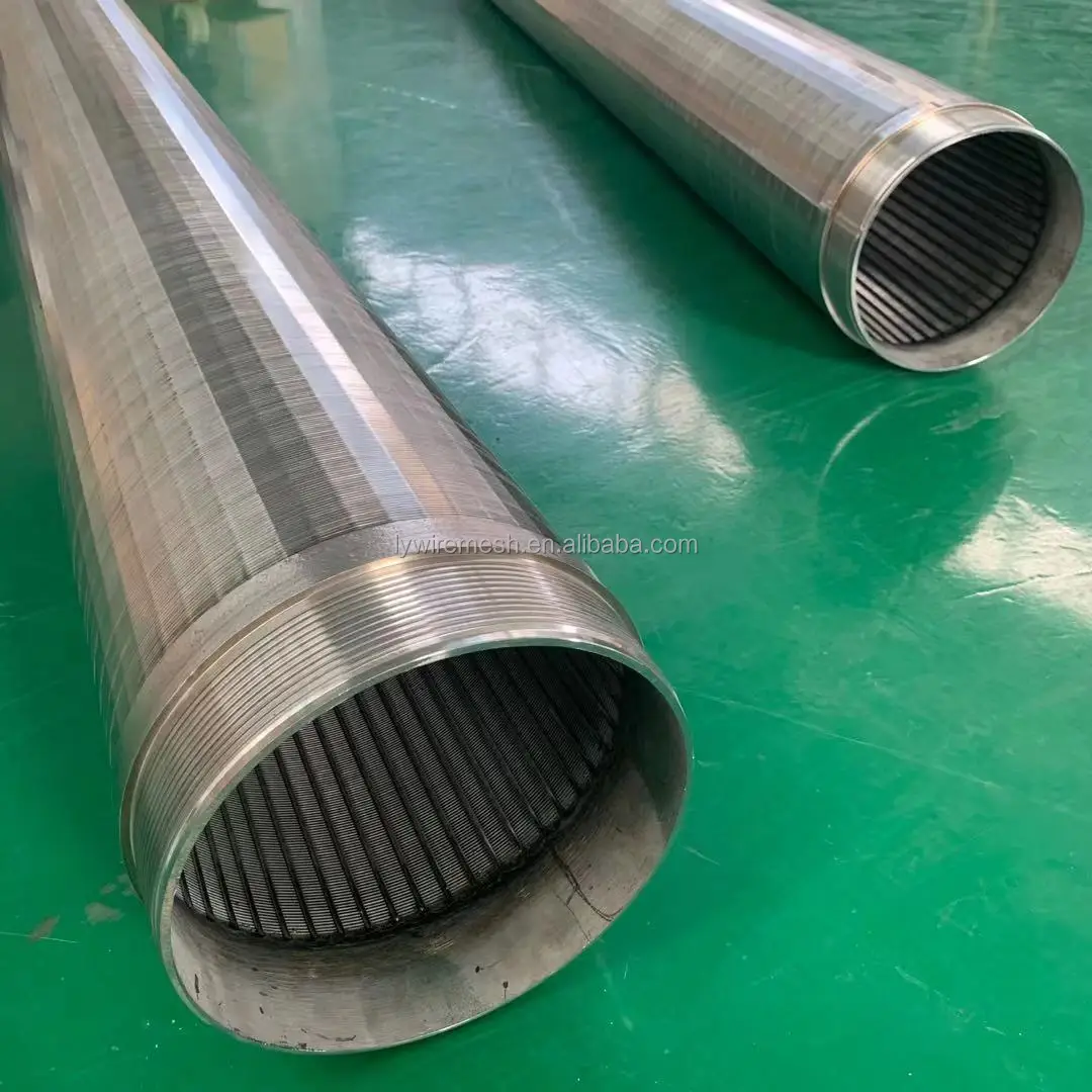 Round wedge screen OD830mm 0.15 0.2mm slotted wedge Johnson screen pipe