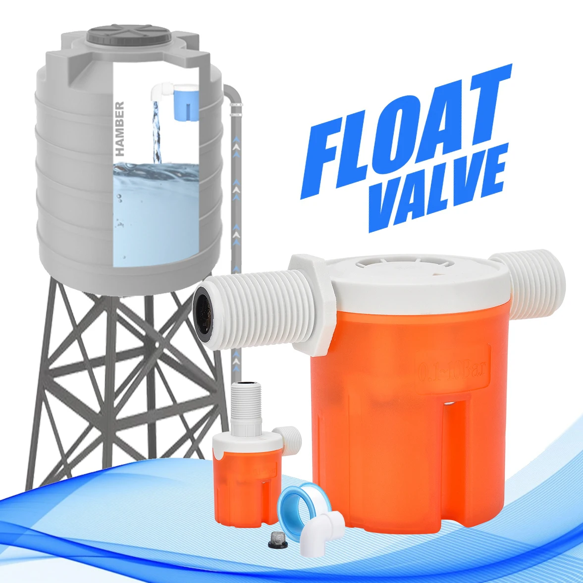 low price automatic water level control valve tower tank floating ball valve