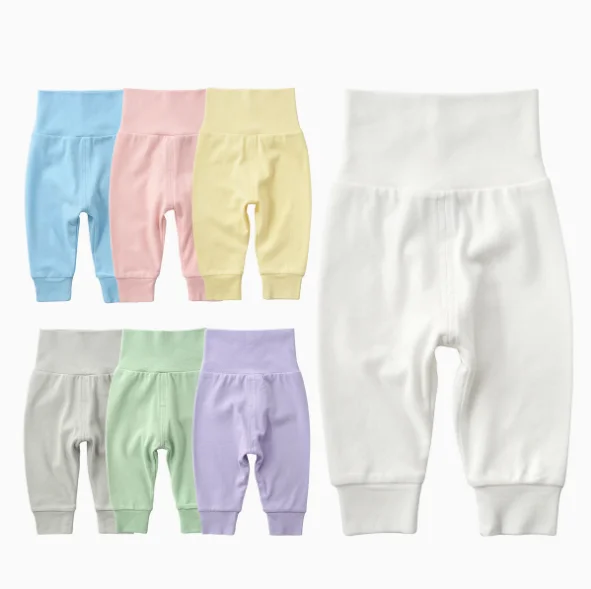 
Baby Clothing Online Unisex Autumn Wear Baby Pants High Waist Baby Belly Trousers 