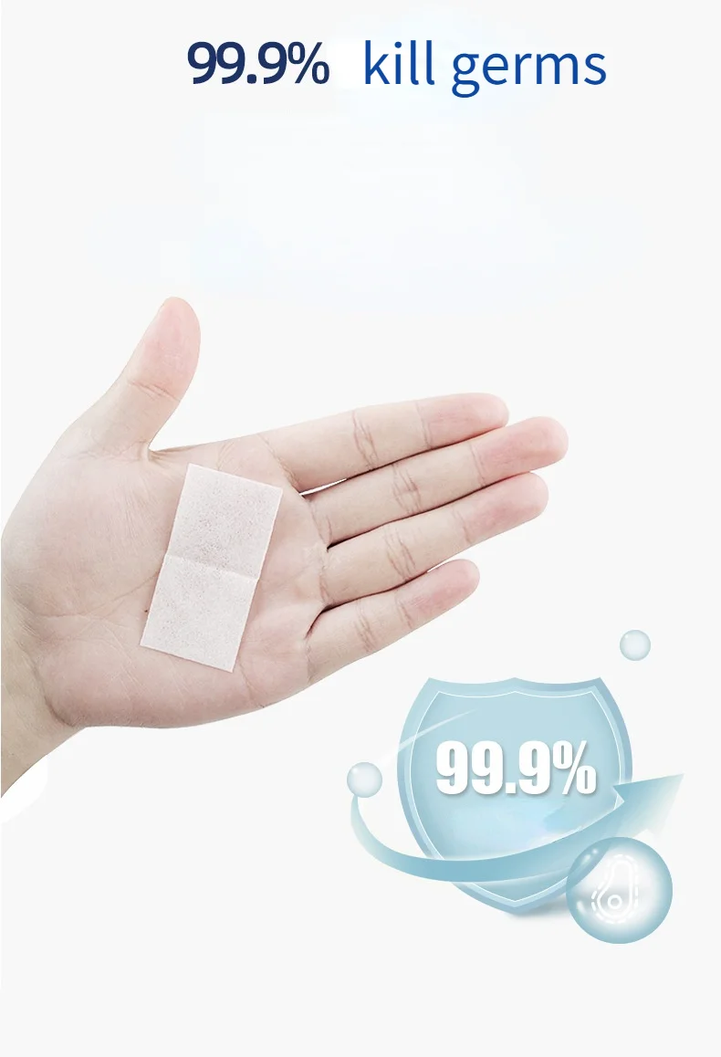 50/100 Pcs 75% Alcohol Prep Pad Cotton Flake Disposable Mobile Phone Nail Art Cleaning Disinfection Alcohol Pads