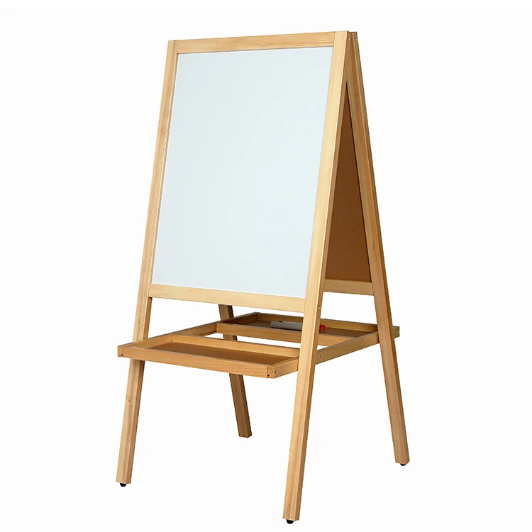 
Hot Sales Wooden A Frame Class Dry Erase Chalkboard Paint Free Standing Custom Drawing Board Stand With Double Sided 