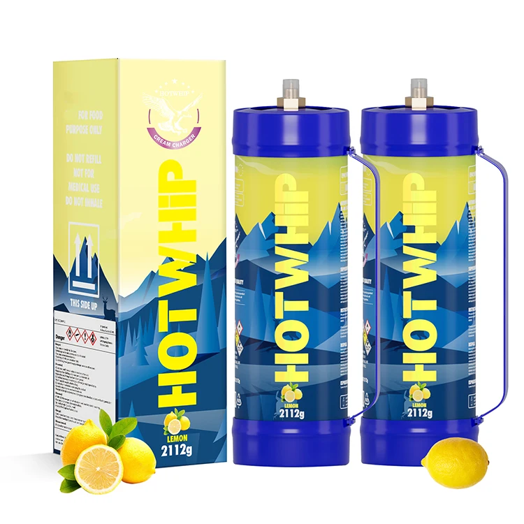 2024 USA Warehouse Stock 2112g Cream Whip Chargers And Dessert Tools 3.3L Cream Charger Gas Cylinders
