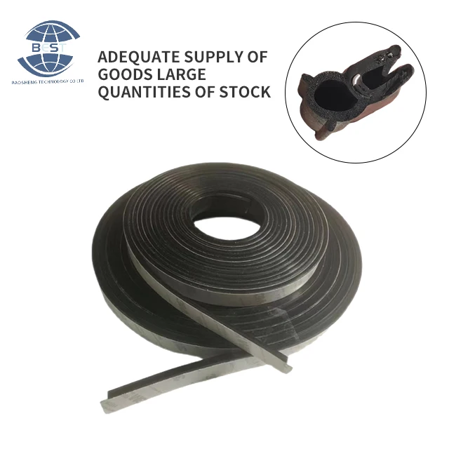 Support non-standard custom embedded steel bar temperature resistant rubber sealing strip for car window sealing