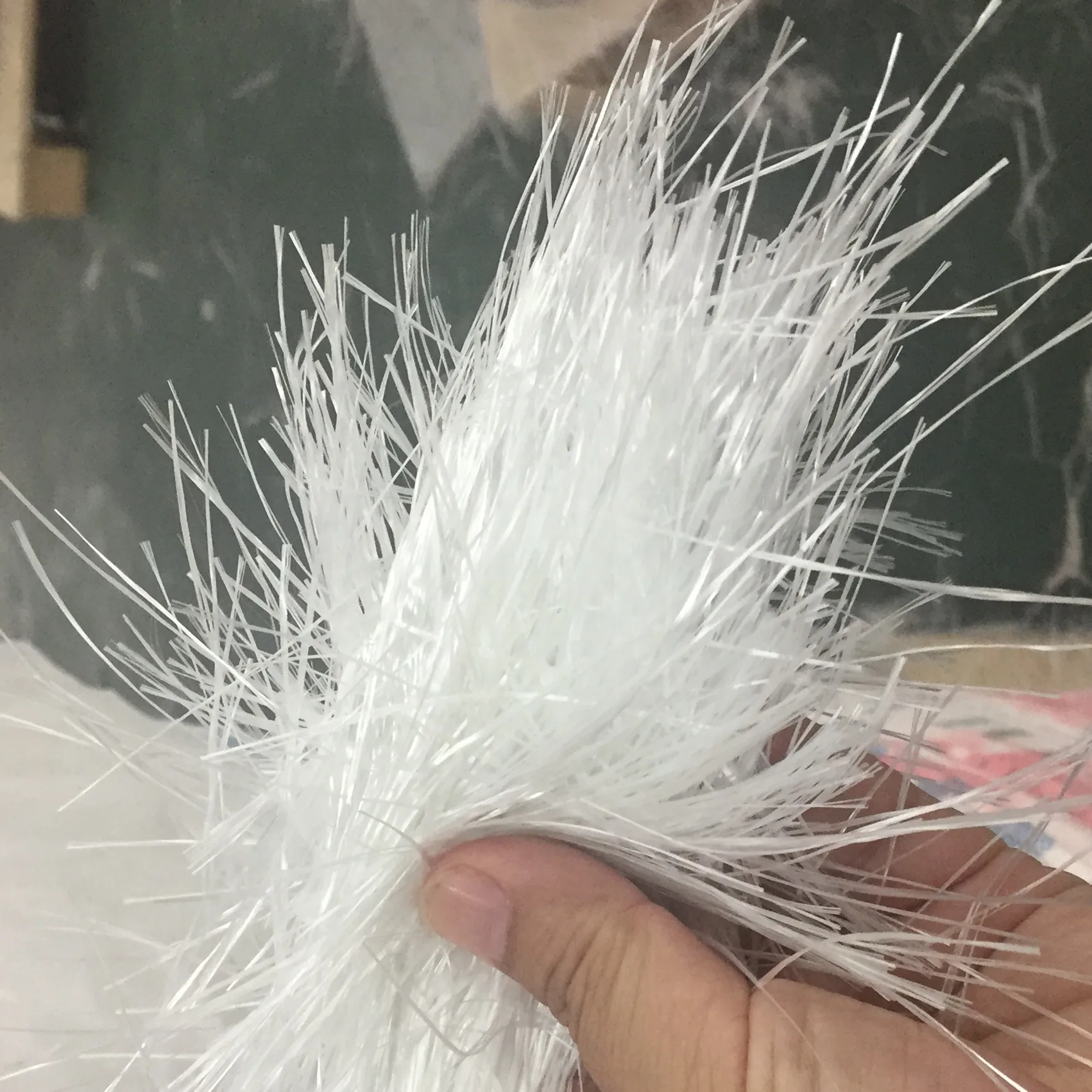 Fibre Glass Waste Roving Cut For Gypsum Products B grade Fiberlgass Roving Cutting for gypsum board reinforced