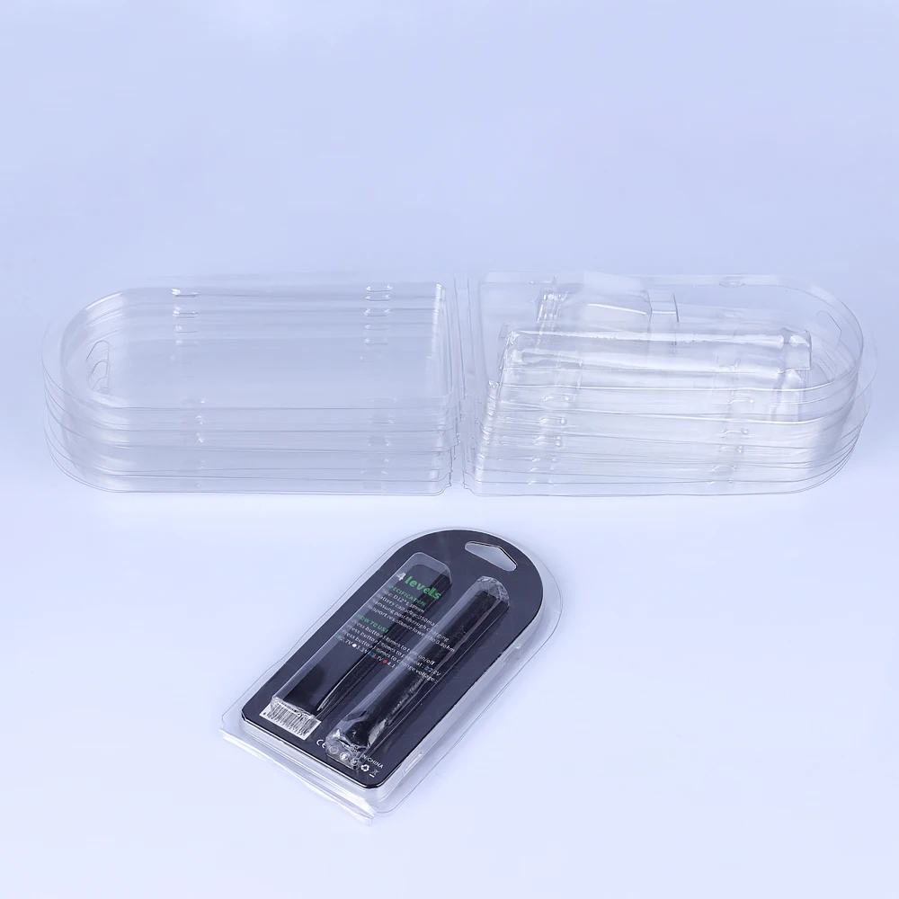 Personalized Custom Transparent Slide Card Blister for electronic cigarette Packing clamshell box