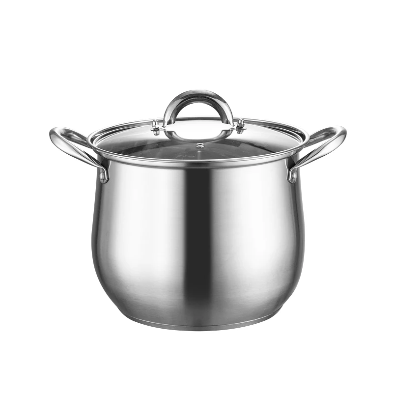 Factory Wholesale Super-high Soup Pots 304 Stainless Steel Stock Pot Kitchen Cooking Pot Sets With Lid