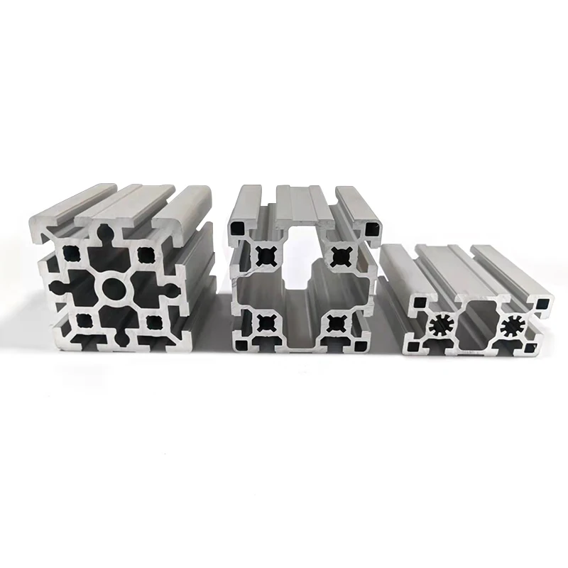 Manufacture Supplier Stock 4060 V-Slot Aluminium Extrudability Silver White Aluminum Square Profile
