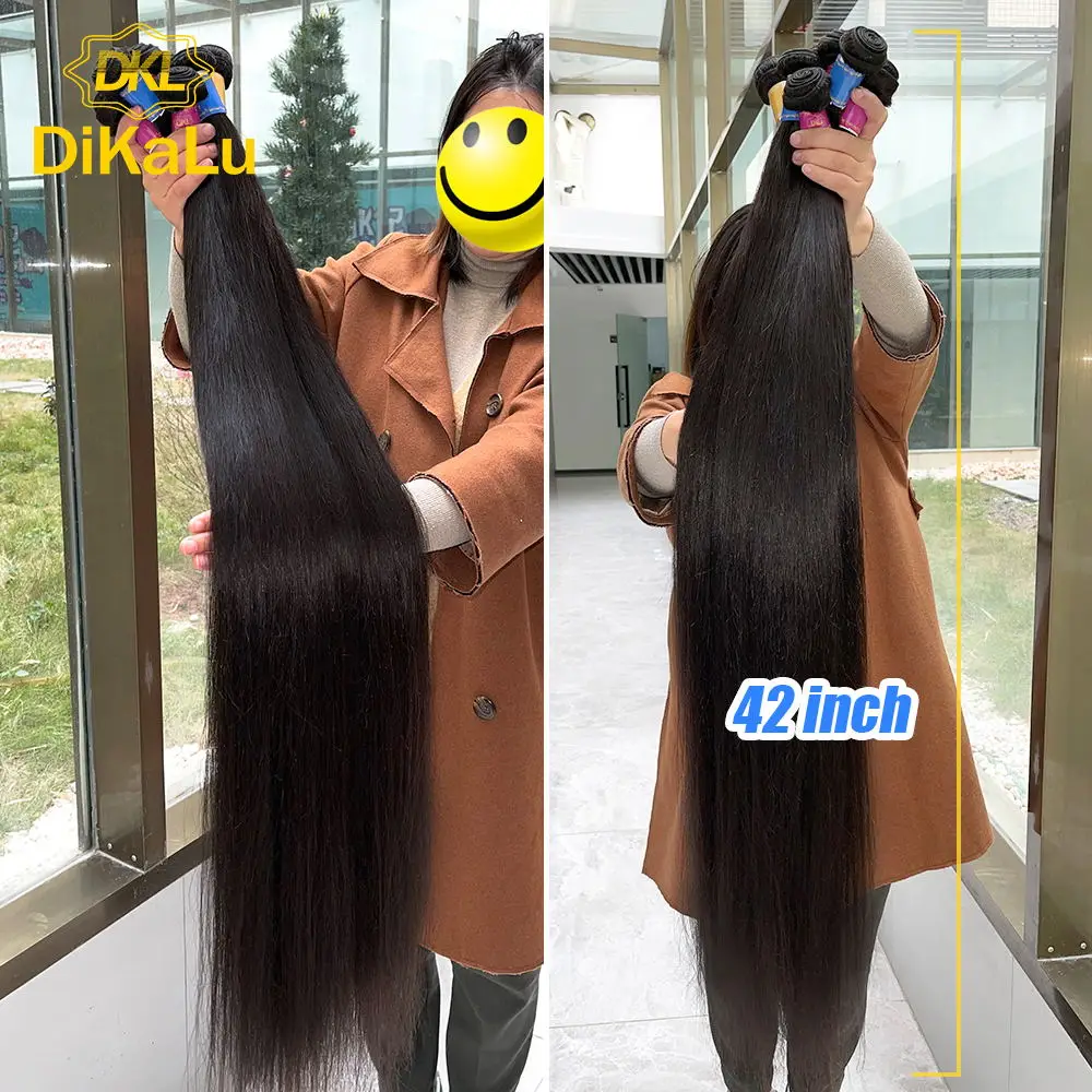 
DKL Wholesale 46 Inch Original Virgin Brazilian Hair Bundle,Brazilian Human Hair From Young Girl, Raw Mink Brazilian Hair Bundle 
