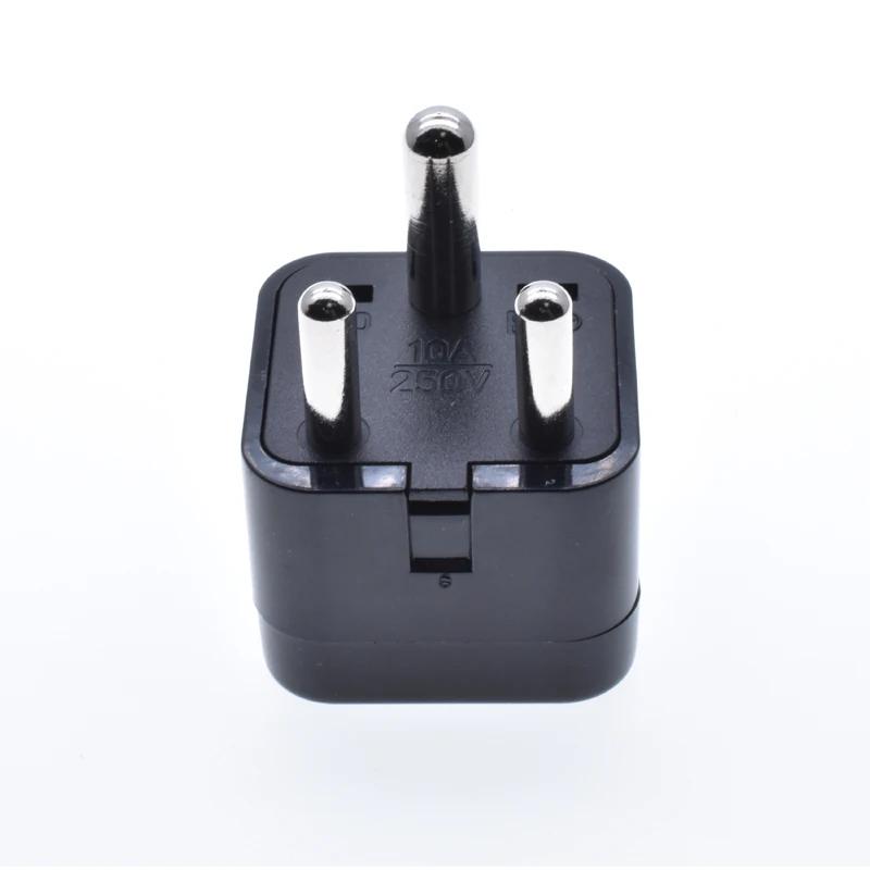 South Africa Power Plug Travel Dubai Saudi Arabia India Pakistan Electric Socket Adapter Type D 10A250V Black Color England Plug
