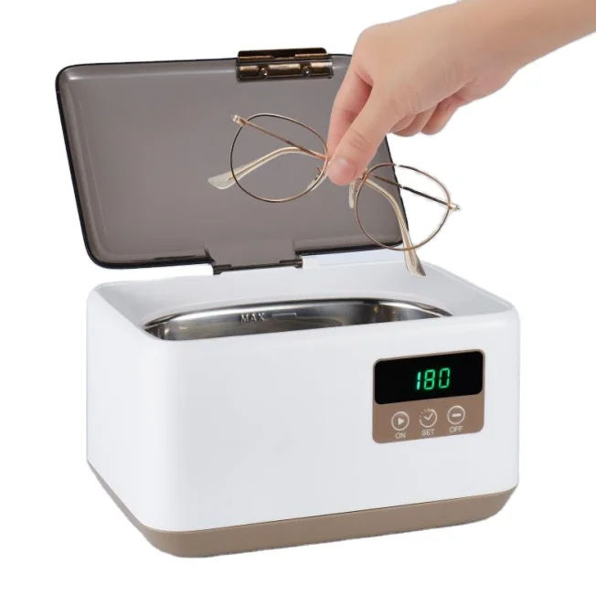 Factory Wholesale Portable digital 600ML Ultra sonic Cleaner for home use Watch Jewelry Eye glasses Ultrasonic Cleaner