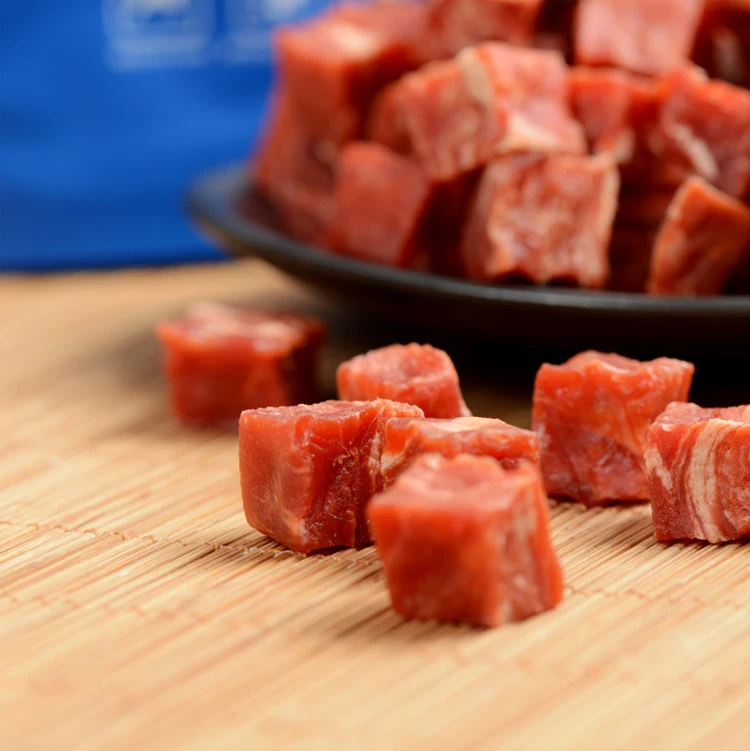 Natural ingredients pet food dog treats beef nuggets hot new products Dog Snack With Beef Cubes