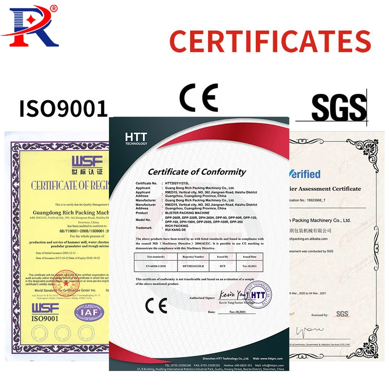 China Supplier Flat Plate DPP 160 Automatic Tablet Pill Blister Packing Packaging Machine