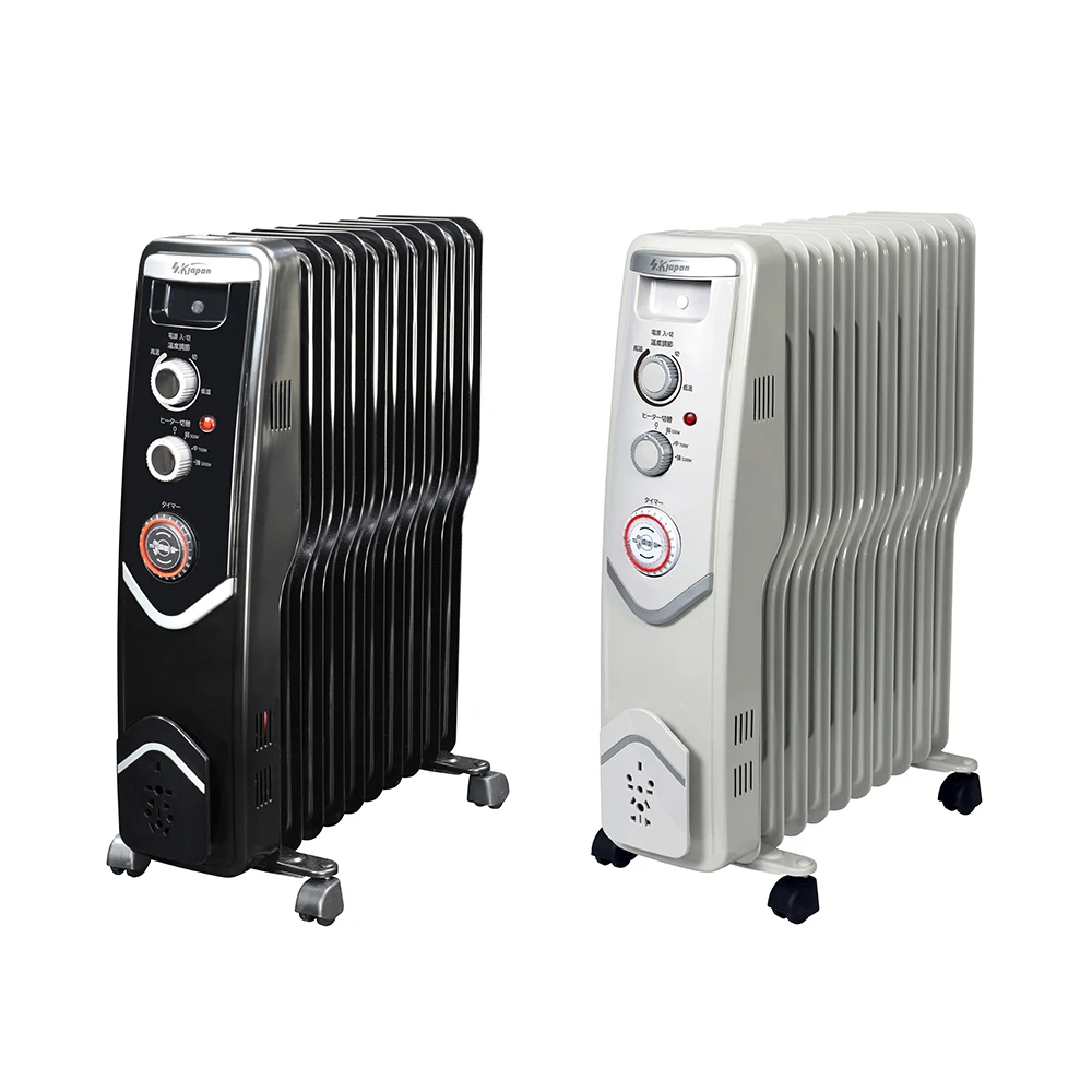 Natural convection heating radiator oil filled heater without a fan
