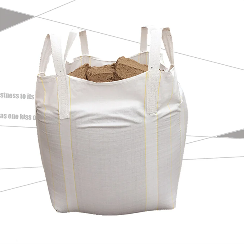 Professional supplier manufactures 1000-2000kg tonne big bag with strong Loops used for lifting heavy large capacity materials