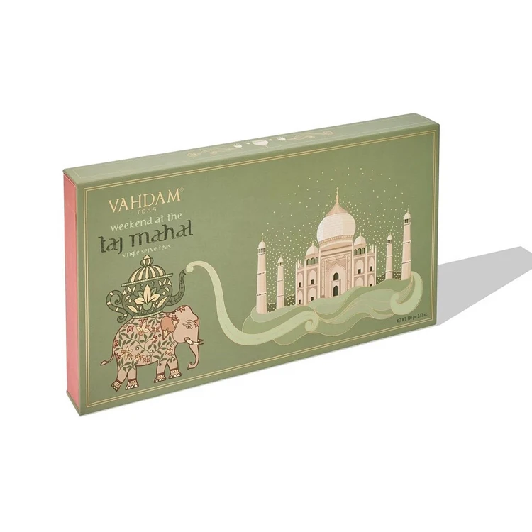 customized nail brush light weight packaging boxes elegant colorful box tea packaging