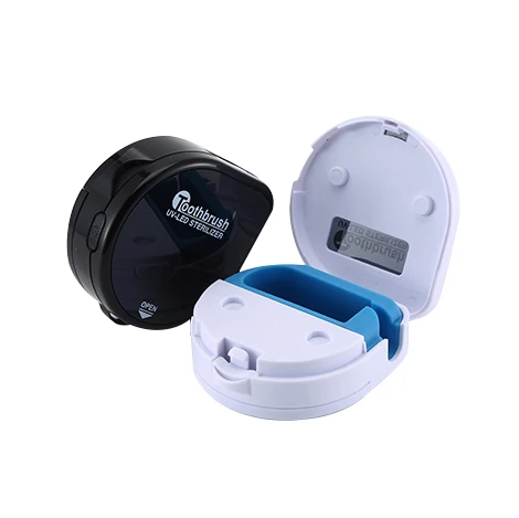 Mini Portable Toothbrush Sterilizer Box 2PCS AAA Batteries Design
