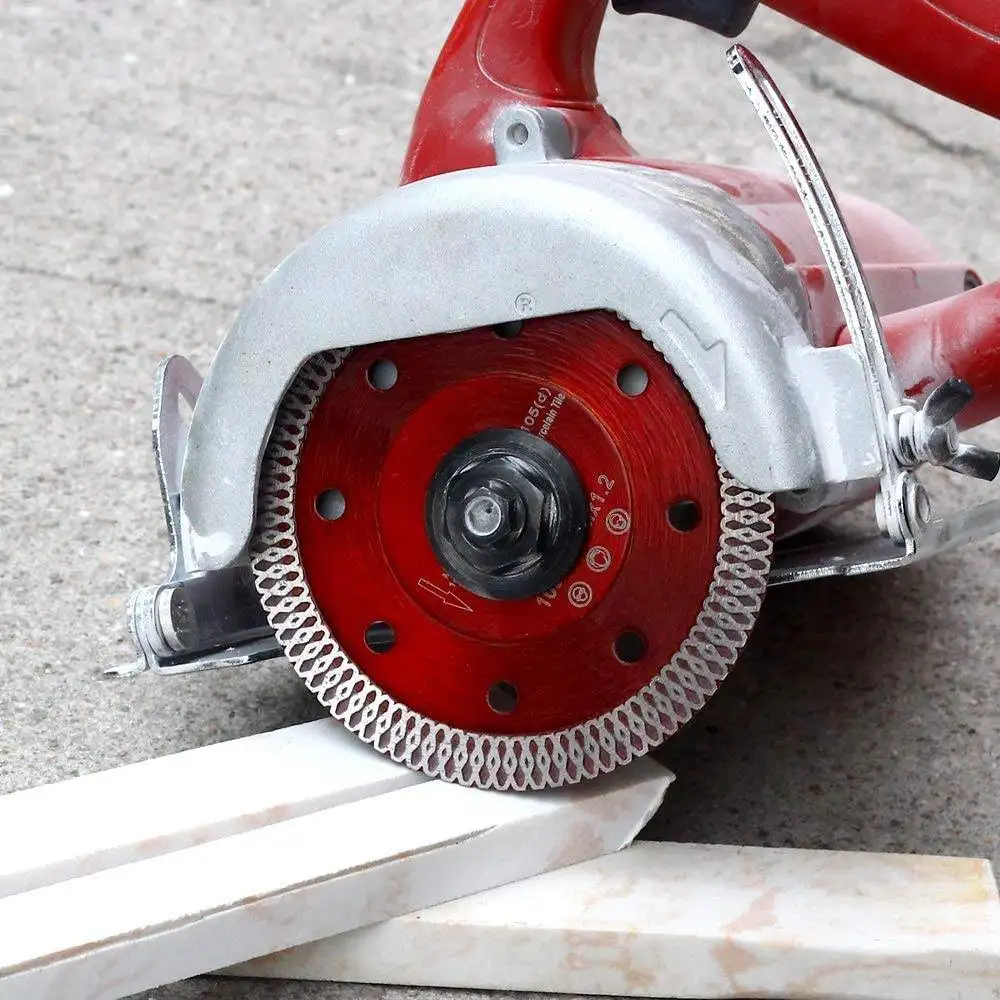 Wholesale China Premium 115mm 4.5 Inch Red Diamond Turbo Rim Saw Blade Disc for Cutting Marble Ceramic Porcelain