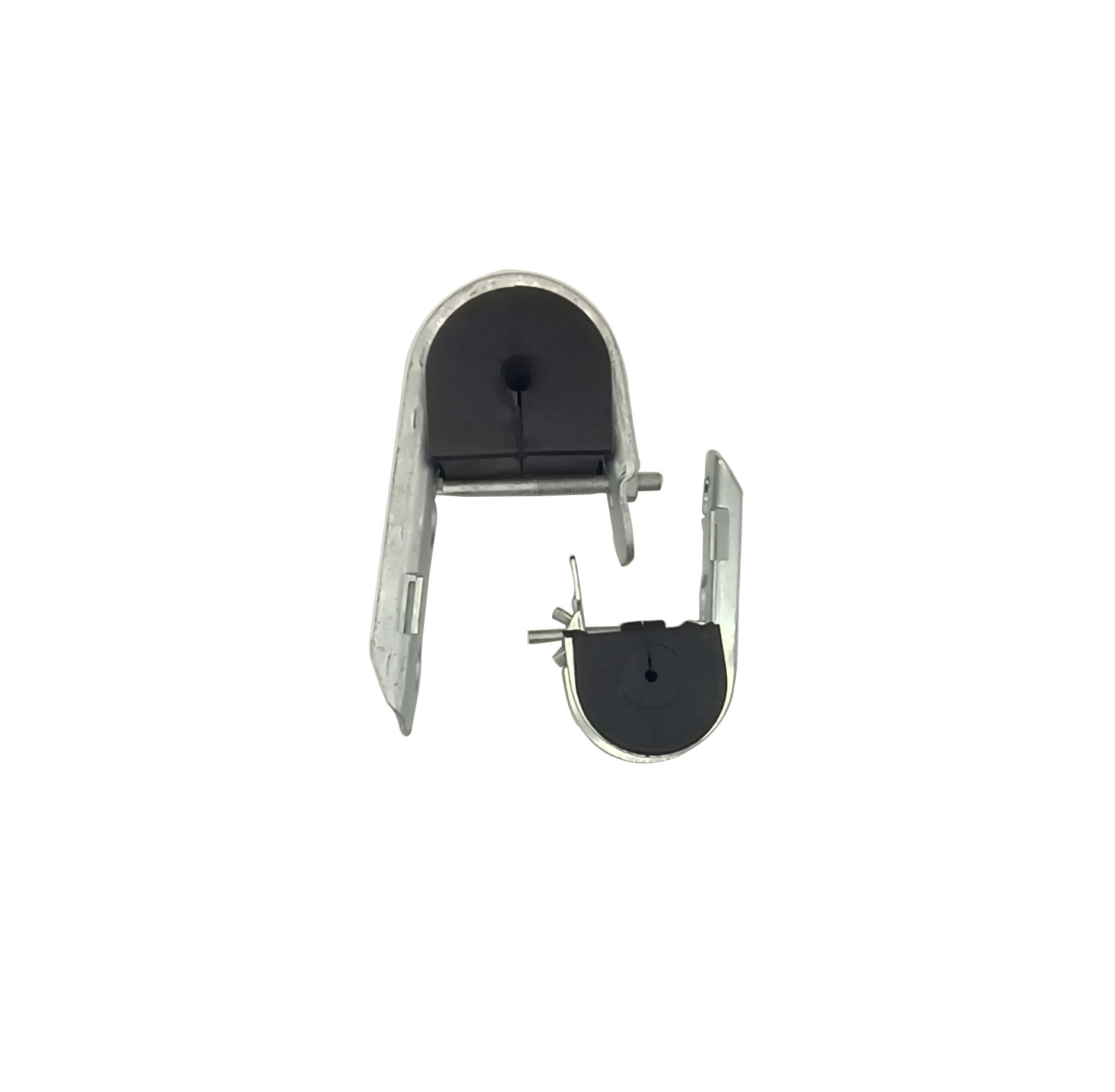 cable fitting  j type hook suspension clamp with rubber gasket for fiber optic cable ADSS