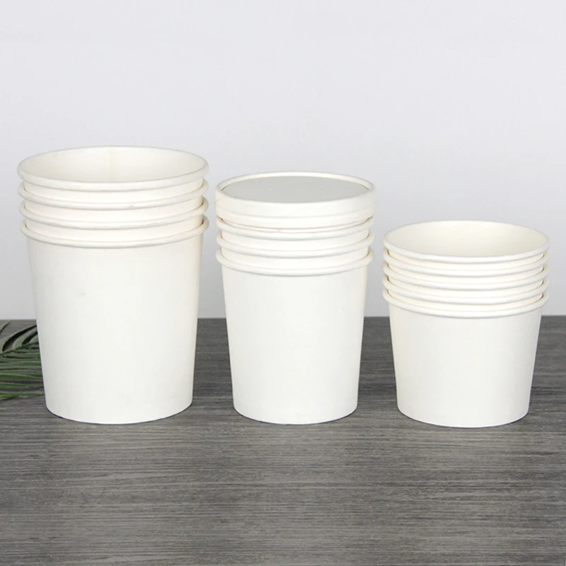 8oz 12oz 16oz 26oz 32oz Plain White paper disposable custom design packaging hot soup noodle paper cup paper lids