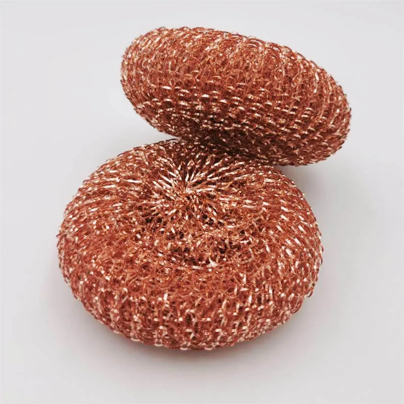 100% copper scrubber copper scouring pad dish sponge