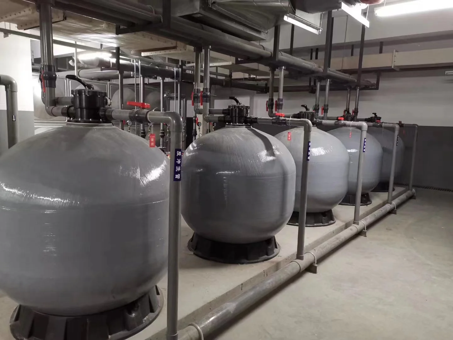 Quartz sand tank FRP filter sand tank Aquaculture filter system  Water amusement park filtration equipment