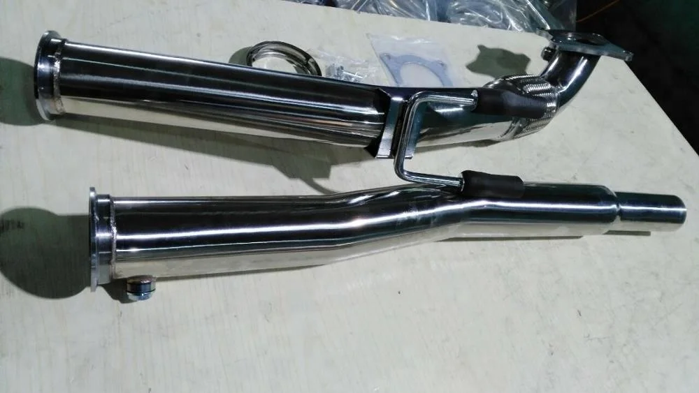 High quality parts GRWA Polished Exhaust  Downpipe for VW Golf  MK5/MK6