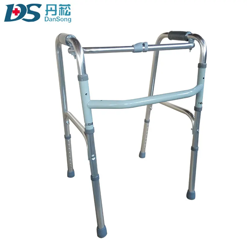 Rehabilitation Therapy Equipment Aluminum Stainless Steel Lightweight Walking Aid Rollator Walker Frame