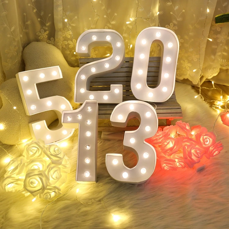 Питание от батарейки 3d фестиваль светодиодный ночник с цифрами