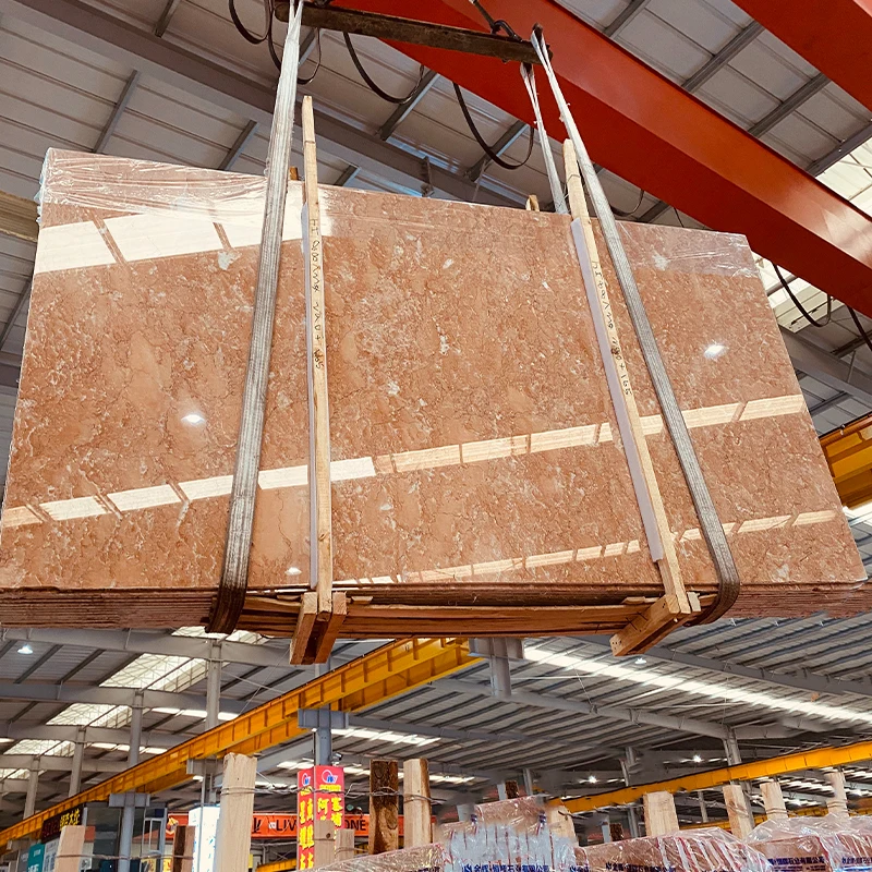 AST OEM/ODM orangepeel red marmo baldosa high-quality stone best popular marble wall/floor tiles for bathroom walls