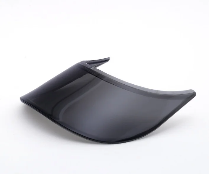 Baseball cap material custom plastic visor cap peak