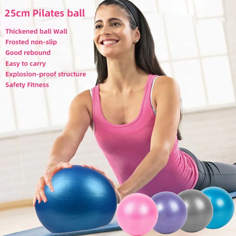 Small Pilates Ball Anti Burst Gym Exercise balance Yoga Ball 25 cm Stability Ball