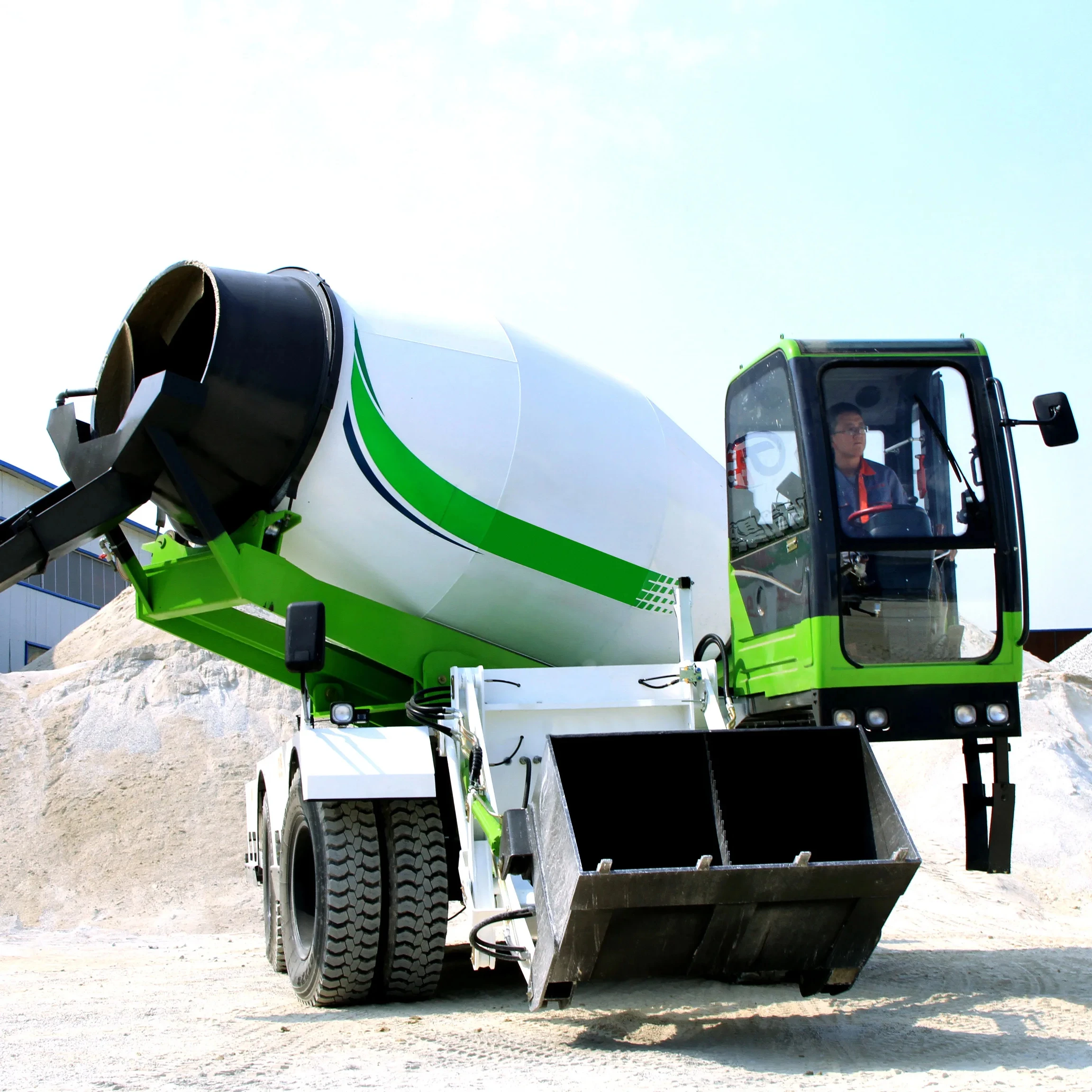 factory price HUAYA 1.5 m3 2 m3 3 m3 Support Concrete 2 cubic meters Automatic loading concrete mixer truck with Euro5  /EPA