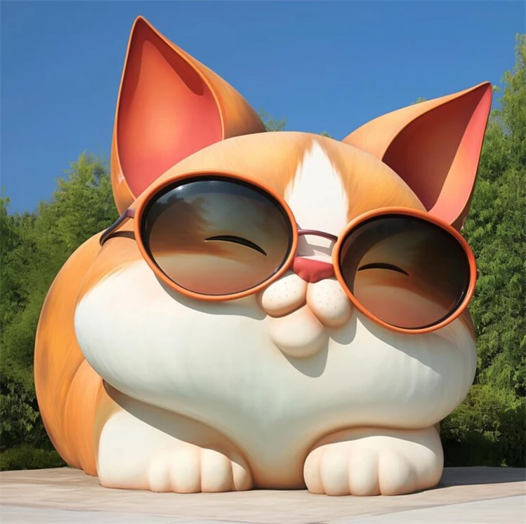 customize large outdoor sculptures Large fiberglass cartoon animals Large shopping mall outdoor cartoon sculpture