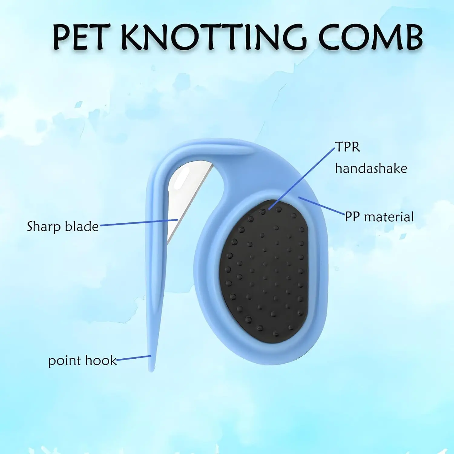 Pet Grooming Dematting Tools De Knotting Comb for Dog Pet Grooming Comb Pet Knotting Comb