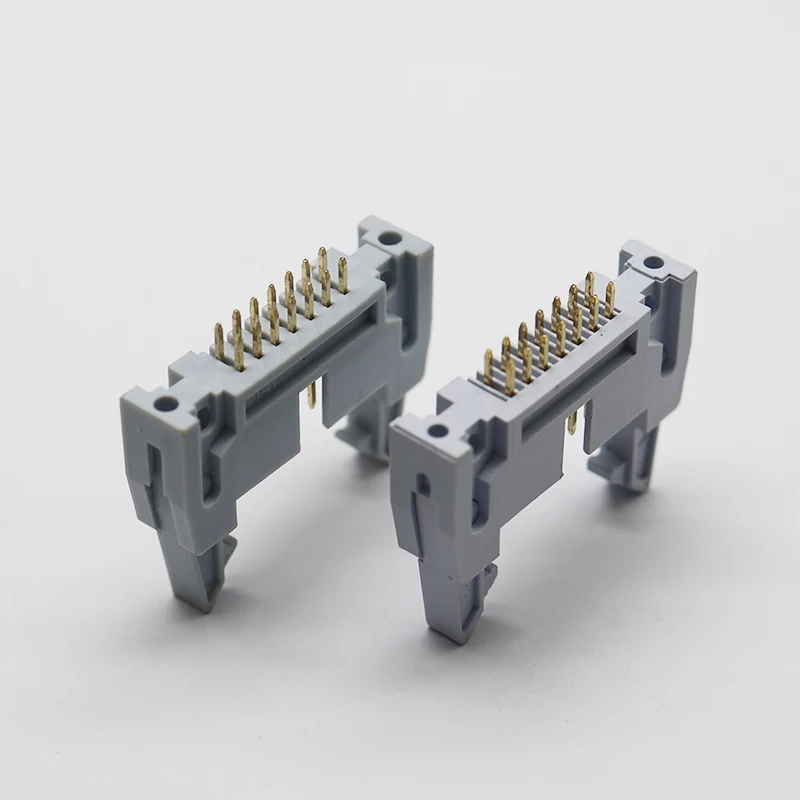 straight 2.54mm spacing height 27.5mm shrouded Ejector header for PCB board latched bo 2.54mm pitch ejector header connector