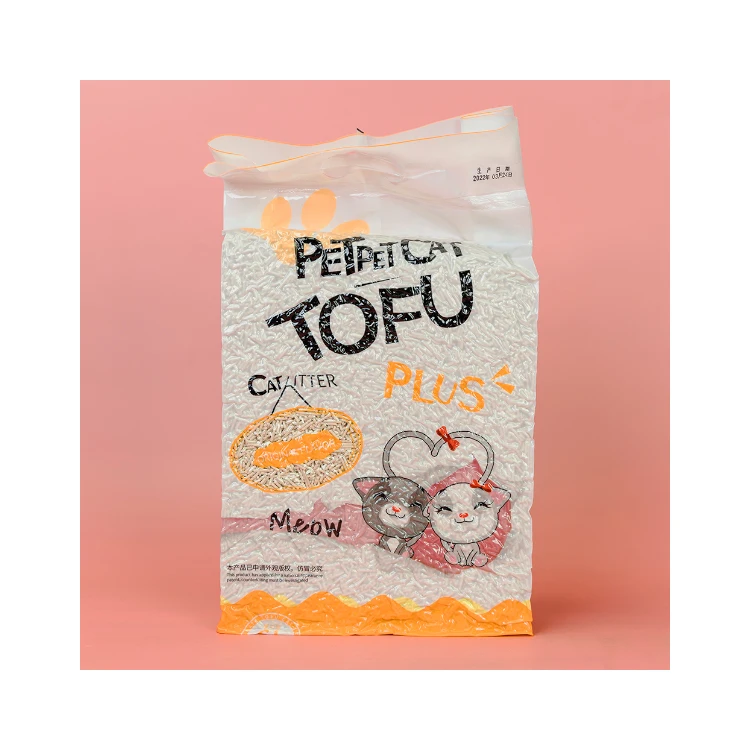 Factory direct sale OEM Pure natural dust-free quality quickly agglomerate tofu cat litter