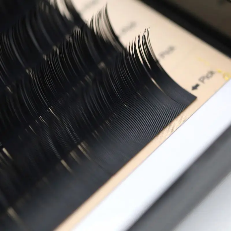 100% Handmade mink B C CC D DD L Curl 0.07mm Silk Mink Eyelash Extensions  premium natural individual Eyelash Extensions