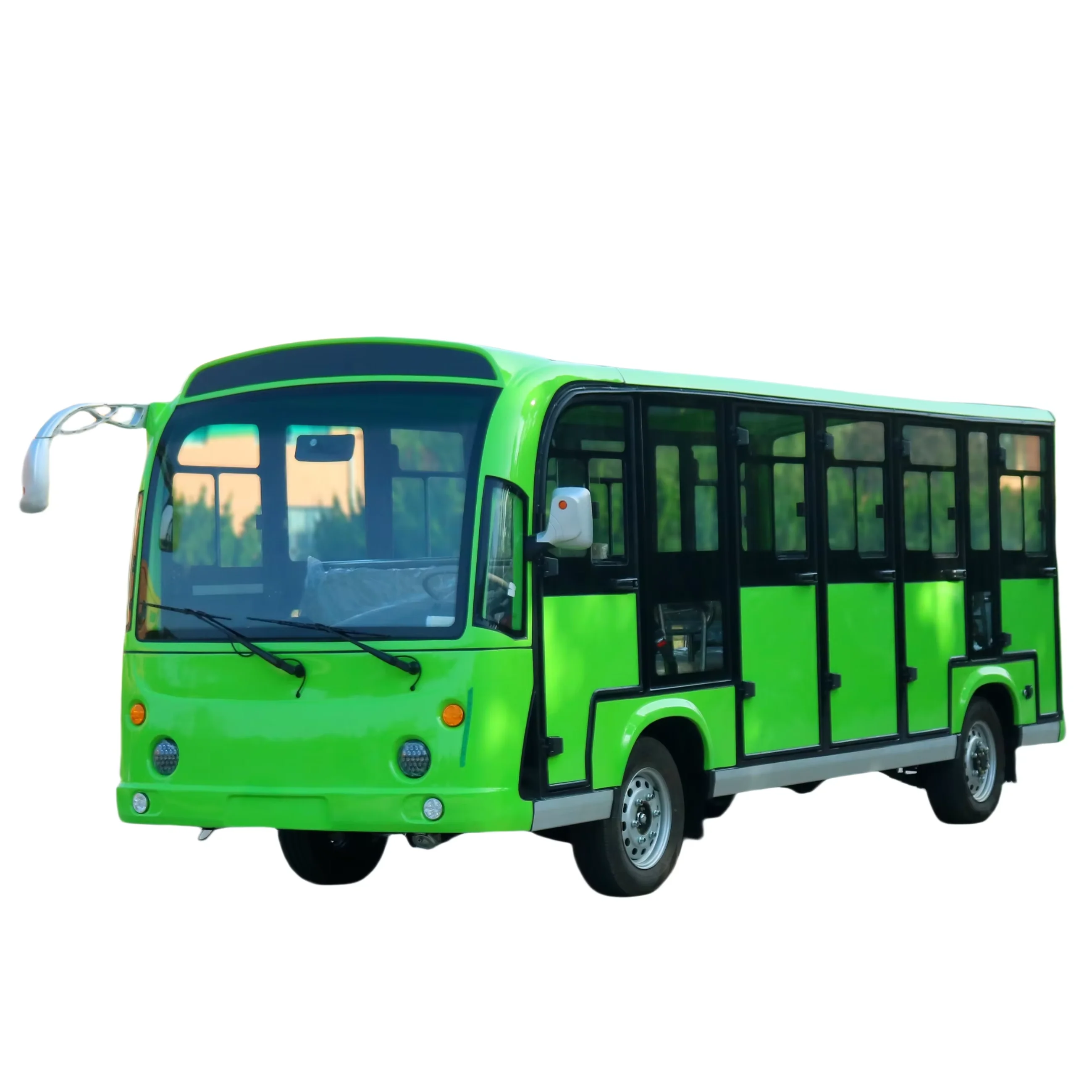 Electric Sightseeing Bus 9-23 Seats With Door Minibus Scenic Area Passenger With Air Conditioning