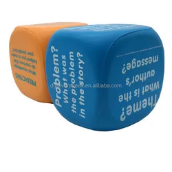 Custom 12 Sided Workout Yoga Anti Stress Game Cube Fitness PU Foam exercise Dice