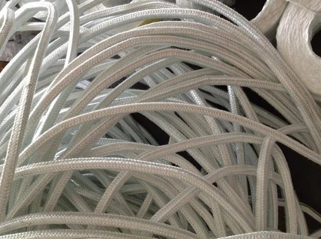 High Temperature fiberglass packing textured glass fiber square sealing cord fiberglass braided square rope