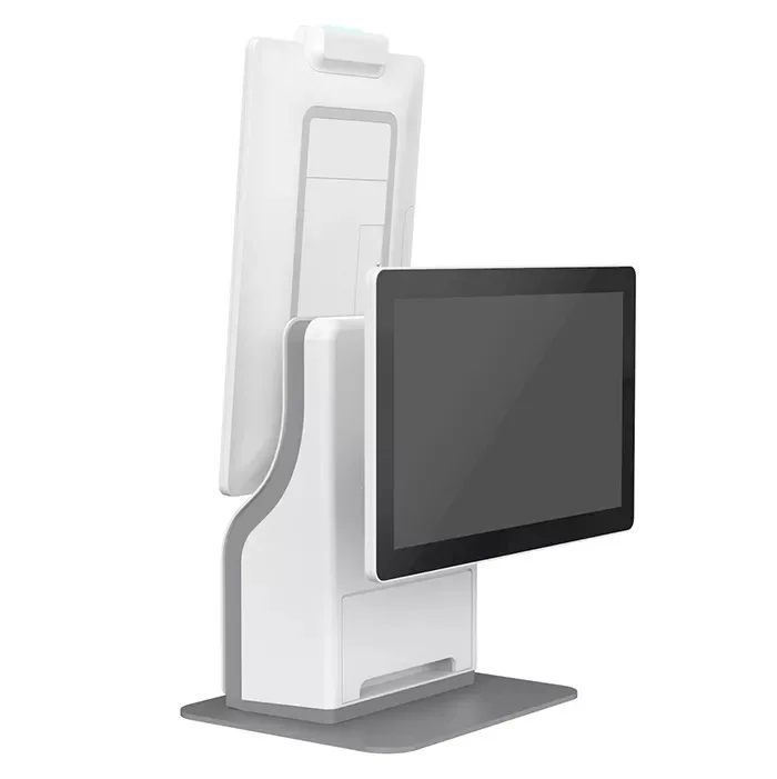 15.8 inch pos system qr scanner ic or id card reader tablet electronic kiosk pos self ordering lcd fast food kiosk