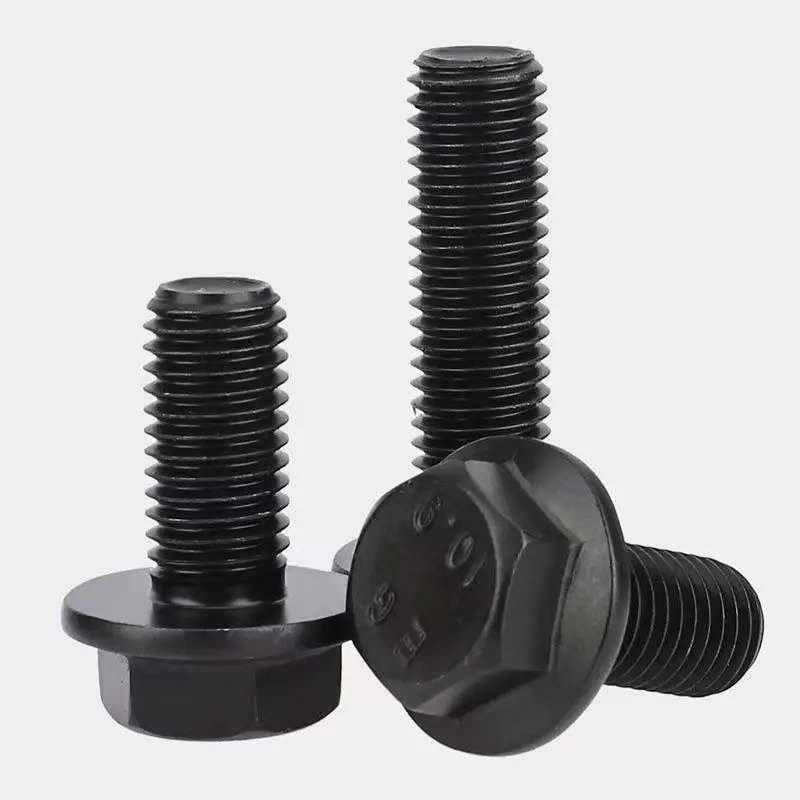 Fastener manufacturers high strength bolts carbon Steel din6912 black grade 8.8 10.9 flange bolt M6 M8 M12